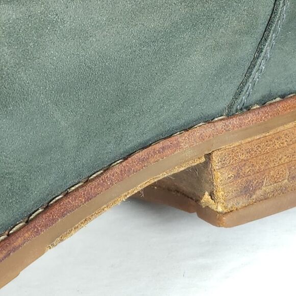 Olukai Women's Holo Lio II US11 Dark Green Leather Back Zip Tall Riding Boots - Picture 15 of 16